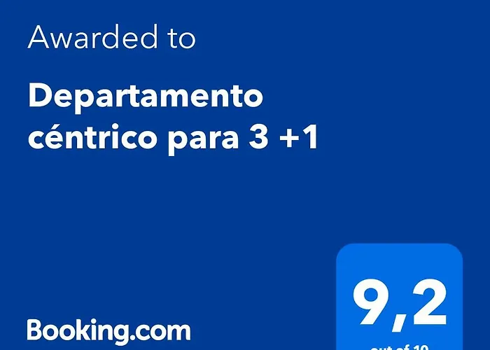 Departamento Centrico Para 3 +1